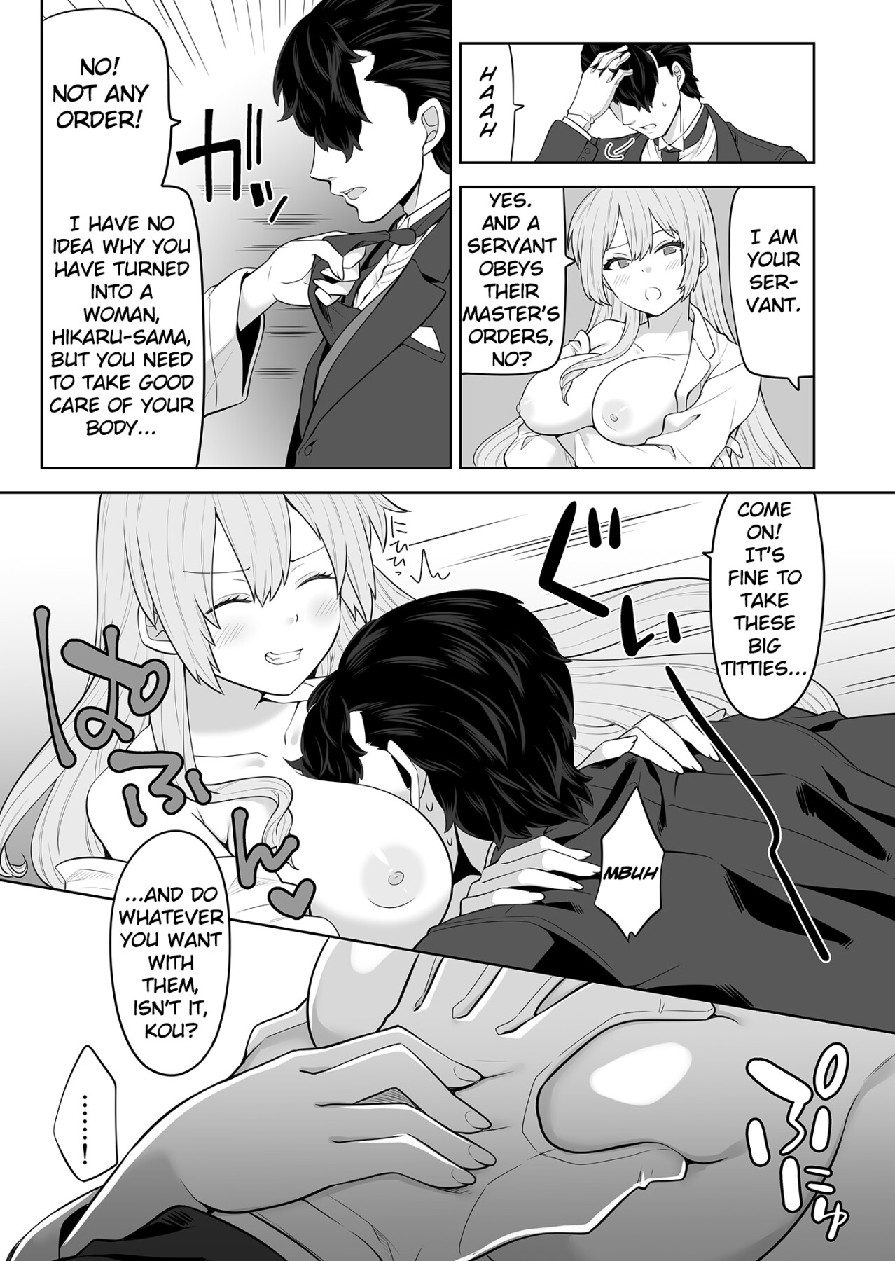 Hentai Manga Comic-TS Lady Wants to be Attacked by Her Butler-Read-8